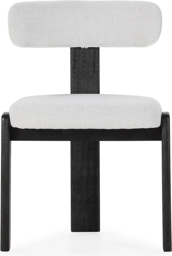 Čierne/svetlosivé čalúnené jedálenské stoličky v súprave 2 ks Nadia – MOME