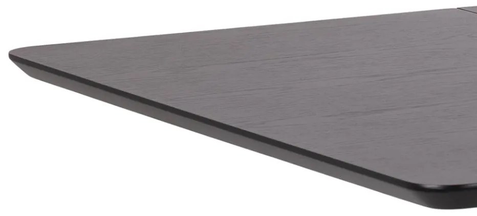 Jedálenský rozkladací stôl Roxby 80/120 cm čierny