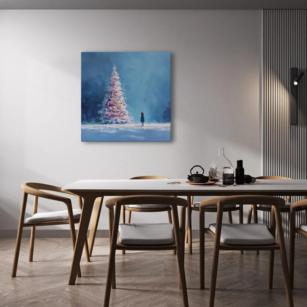 Obraz zimná rozprávka s vianočným stromčekom