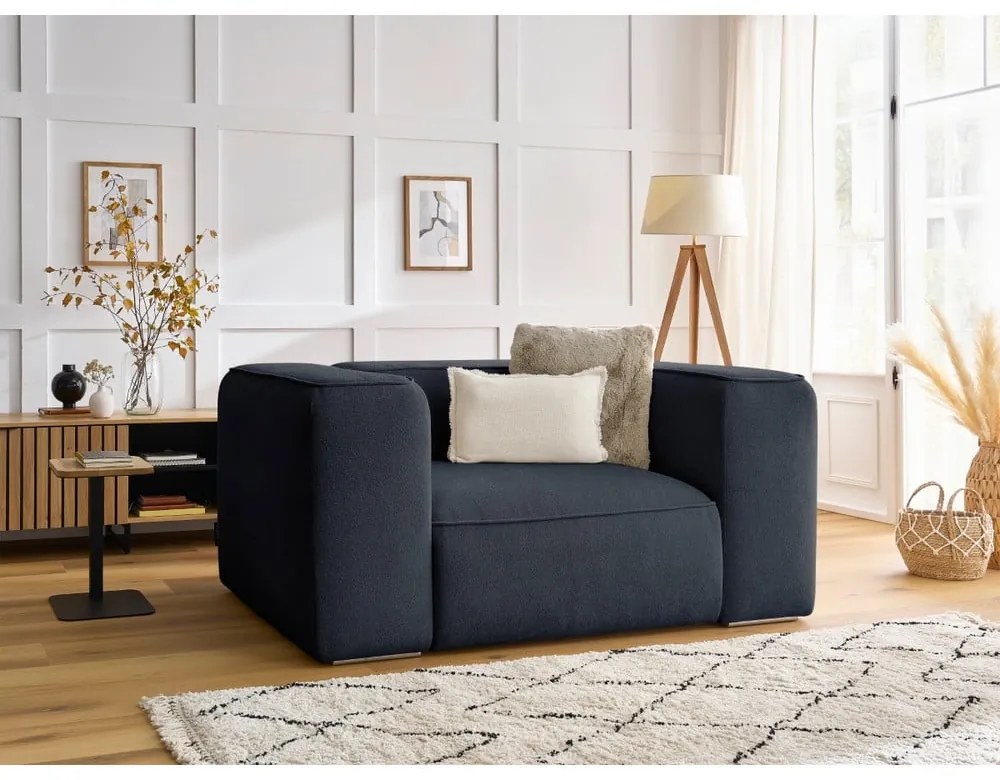 Tmavomodré kreslo Zephyr – Bobochic Paris