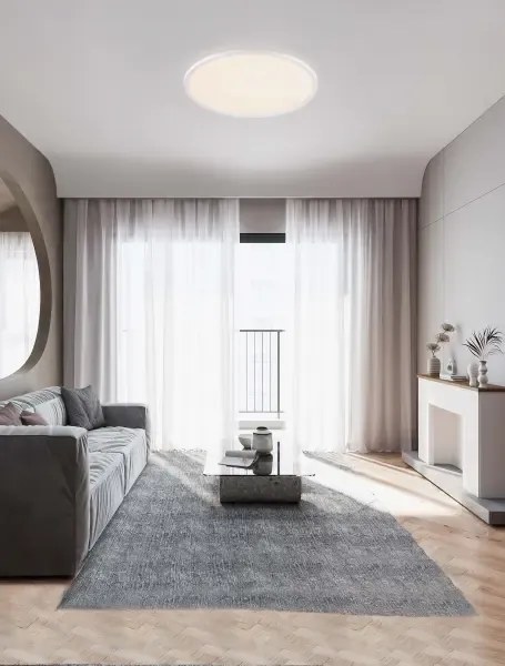 LED stmievateľné biele moderné stropné svietidlo Aoton 60