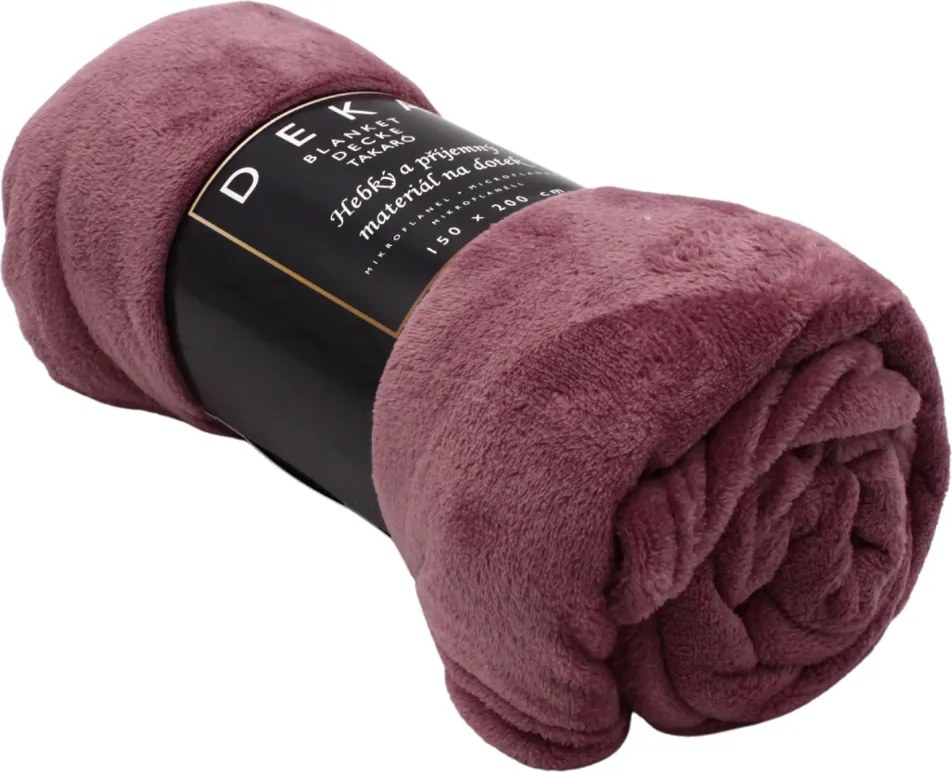 Home Elements Mikroflanelová deka, staroružová