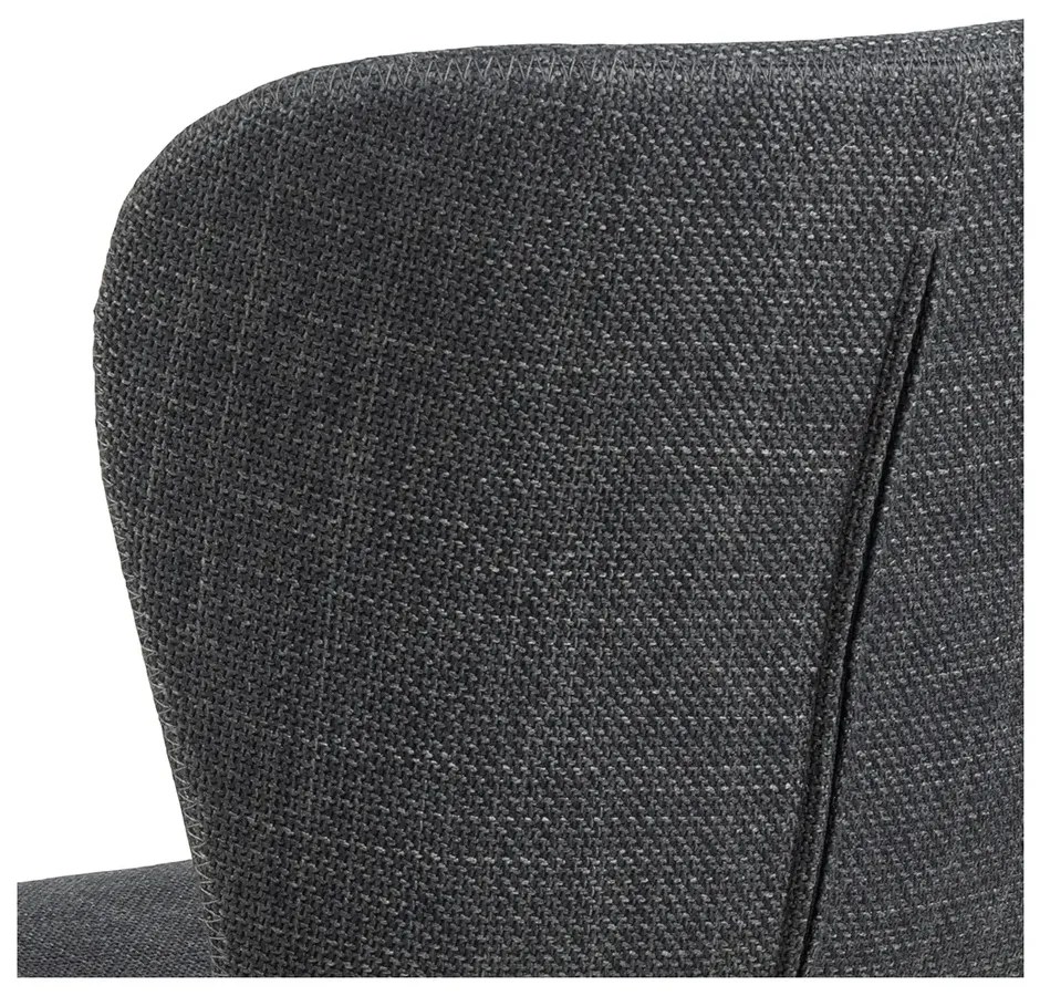 Otočná jídelní židle Batilda A1 šedá/černá