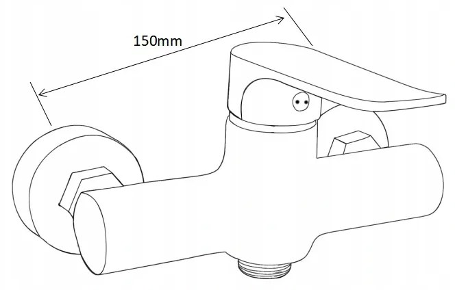 Mexen Pecos DS75 sprchový set, chrómová - 72704DS75-00