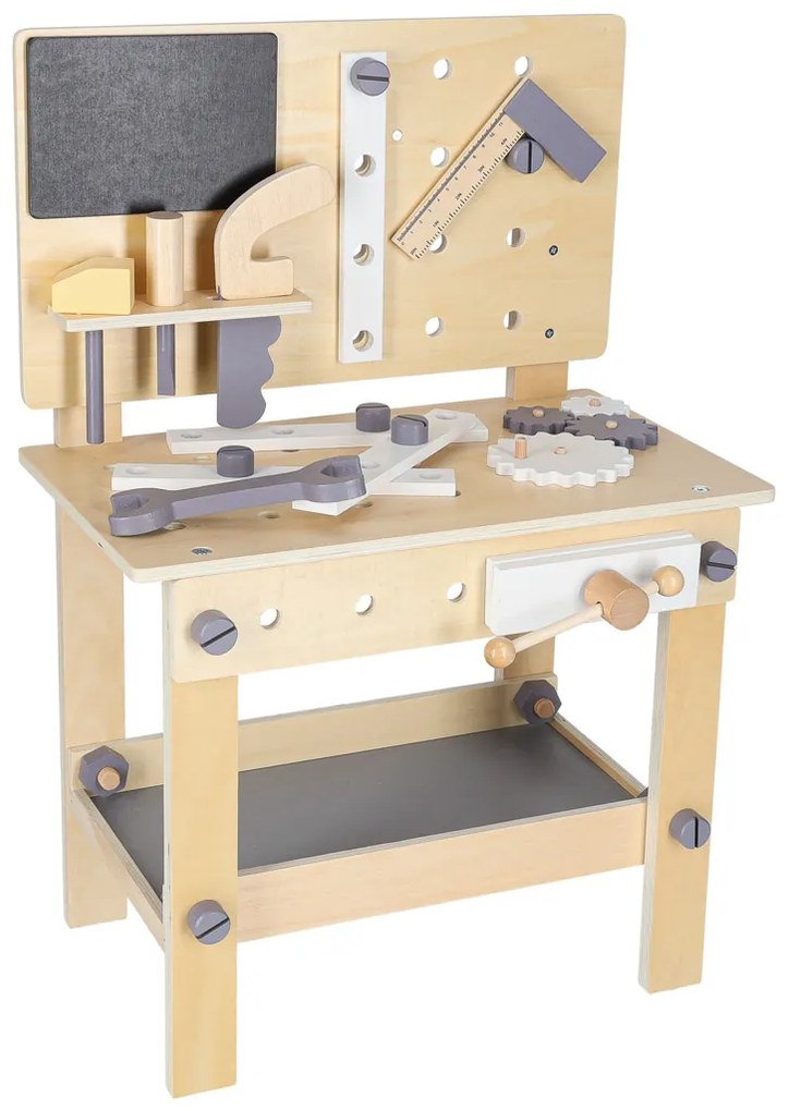KIK Drevená dielňa s náradím DIY set