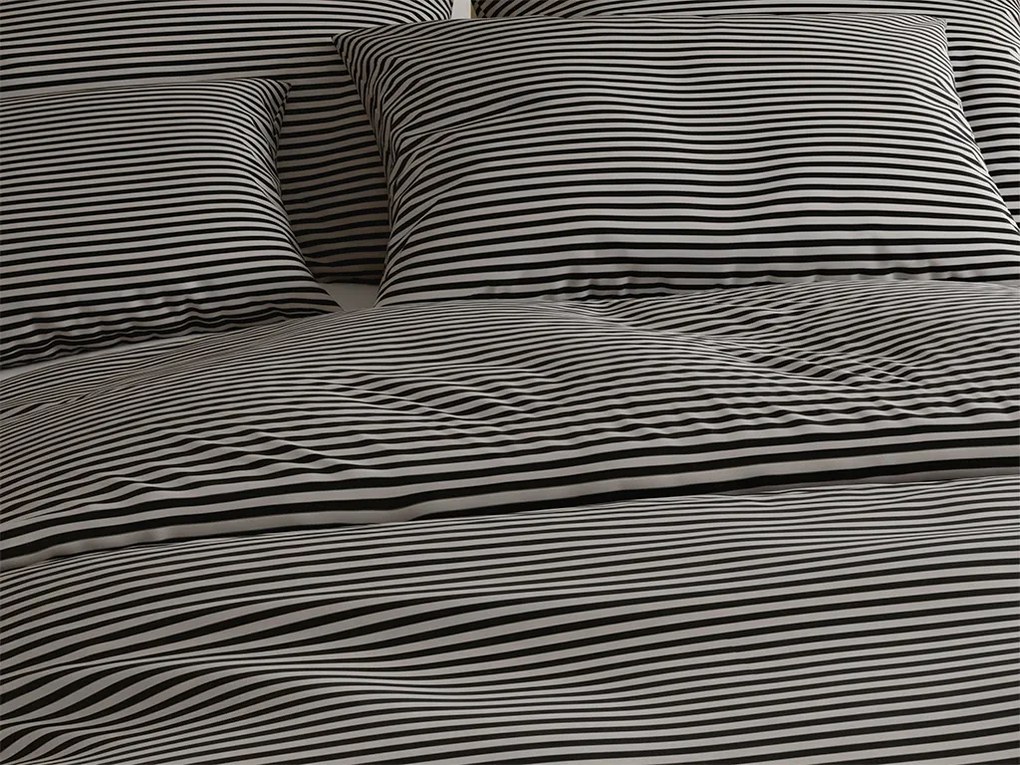 Bavlnené obliečky STRAVON čierno-sivé hotelová kapsa Rozmer obliečky: 70 x 90 cm | 140 x 200 cm