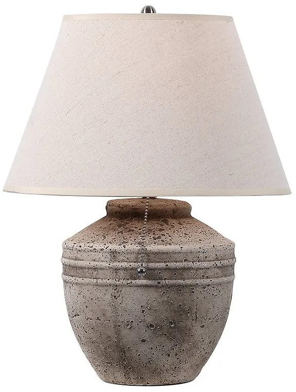 Antická stolová lampa Mira - sivá