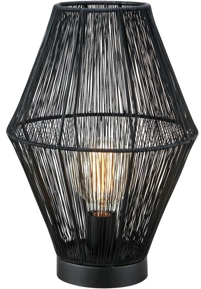 Markslöjd 108666 - Stolná lampa CASA 1xE27/40W/230V čierna