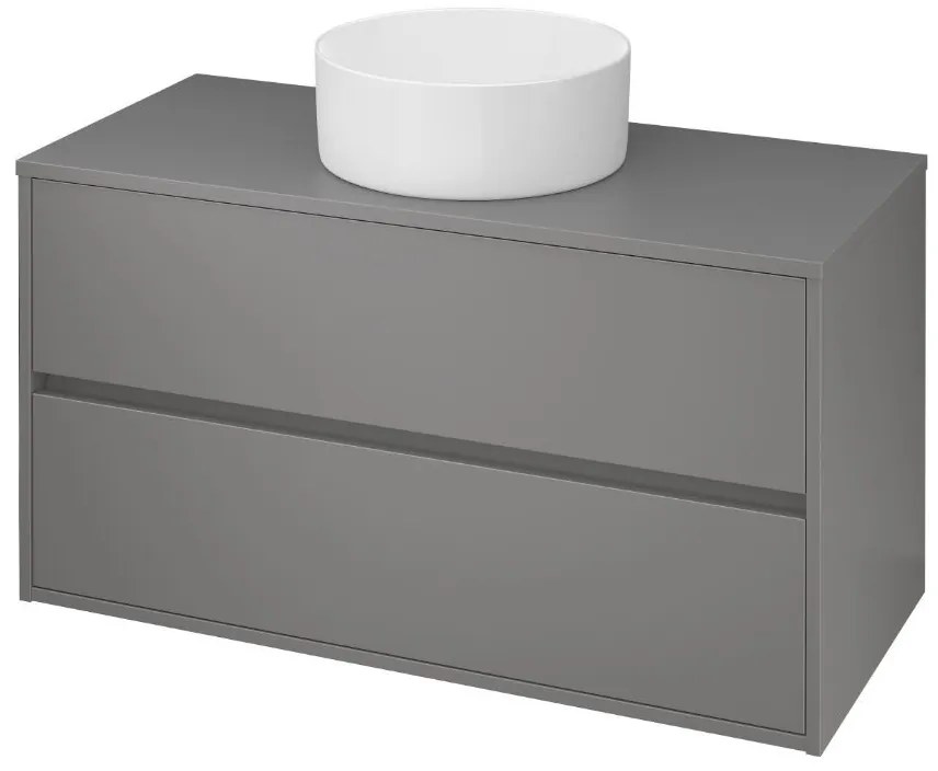 Cersanit Crea, závesná skrinka pod umývadlo 100cm, šedá, S924-020