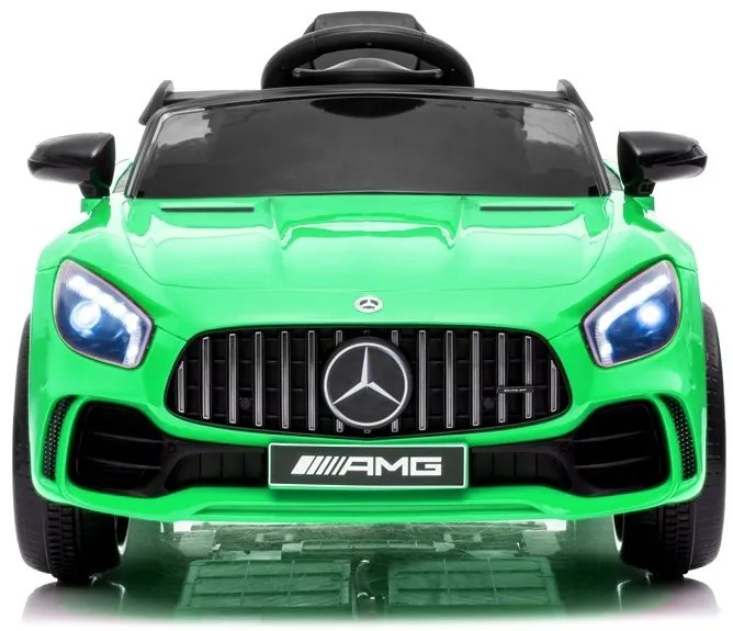 LEANTOYS ELEKTRICKÉ AUTÍČKO MERCEDES GT R - NELAKOVANÉ - ZELENÉ - 2021  MOTOR 2X45W BATÉRIA 1 x 12V4,5Ah