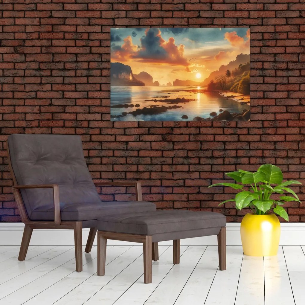 Obraz - Pohľad z pláže (90x60 cm)