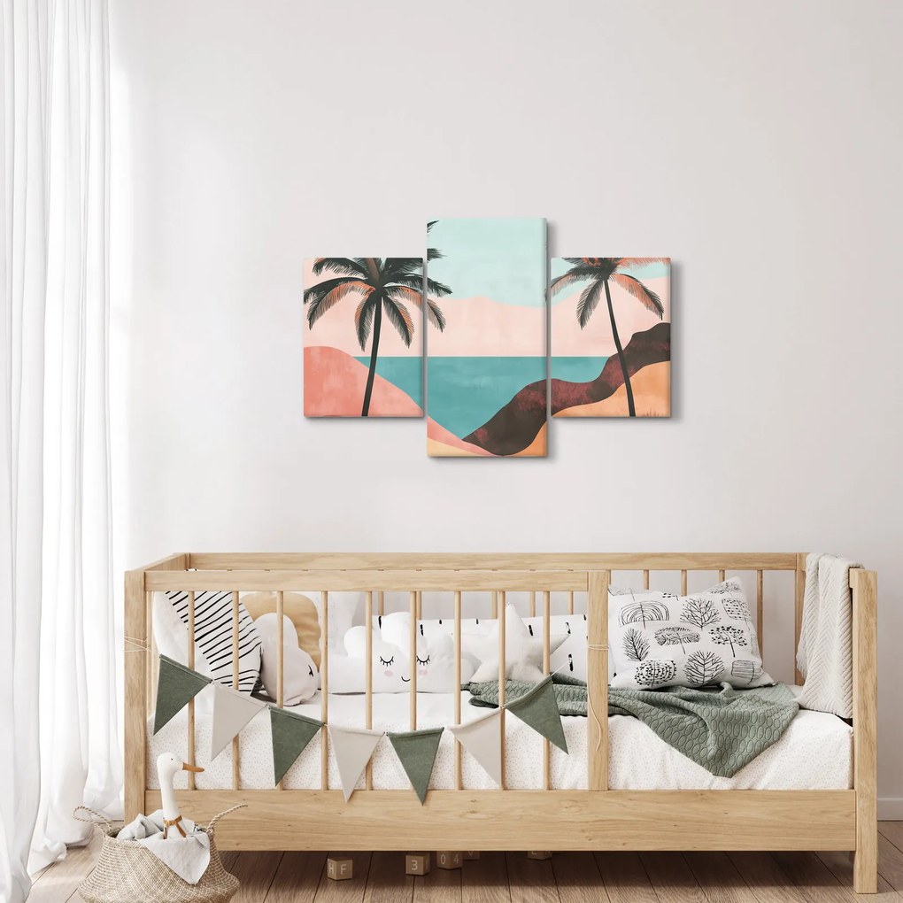 Obraz - Palmy pri mori (90x60 cm)