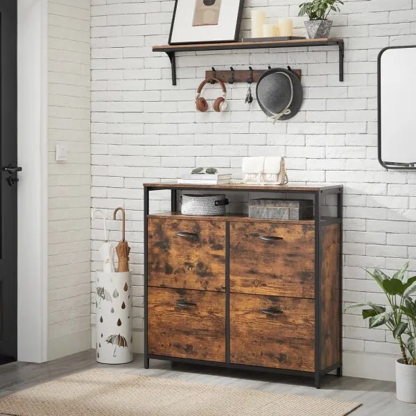 Botník FIRA hnedý/čierny