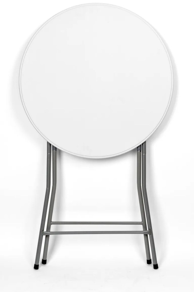 Koktailový stolík GALA 80 cm biely