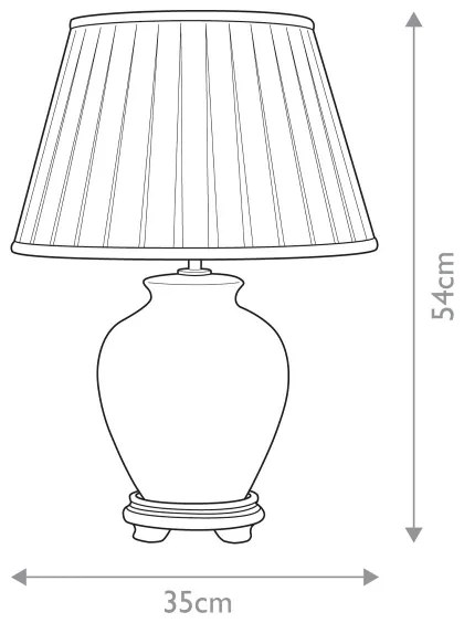 Elstead DL-LINYI-TL - Stolná lampa LINYI 1xE27/60W/230V