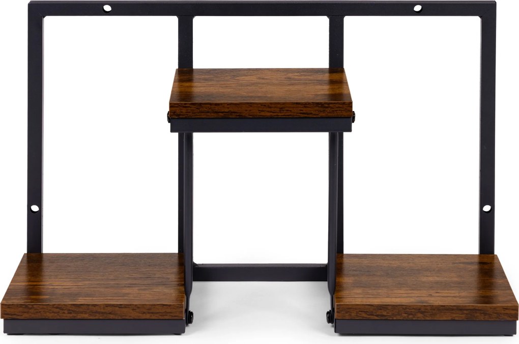 Nástěnný stojan na květiny MELODY 30x48 cm hnědý/černý