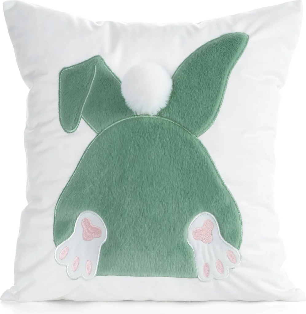 VEĽKONOČNÁ DEKORAČNÁ OBLIEČKA NA VANKÚŠ RUMP 45X45 CM VZOROVANÁ