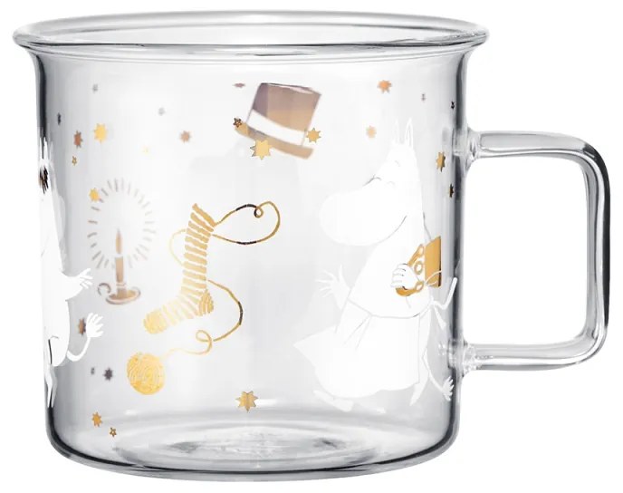 Sklenený hrnček Moomin Sparkling Stars 0,35l