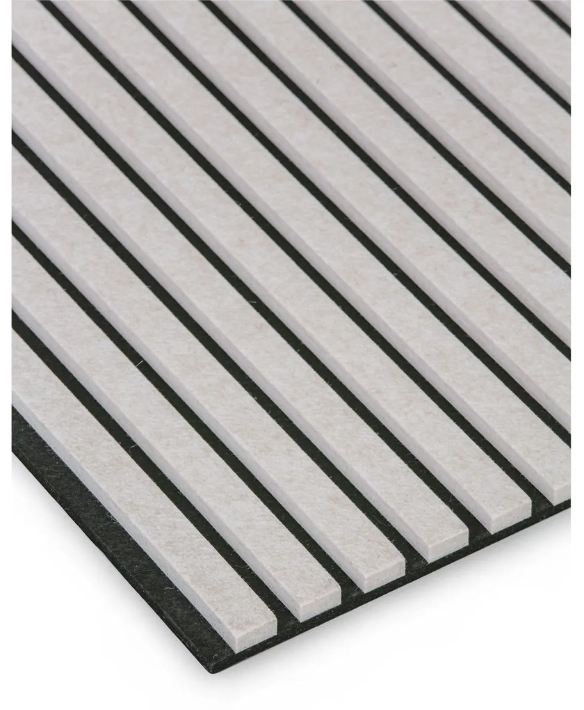 Dekoratívny akustický panel, 2400 x 600 mm, balenie 5 ks, čierna / béžová