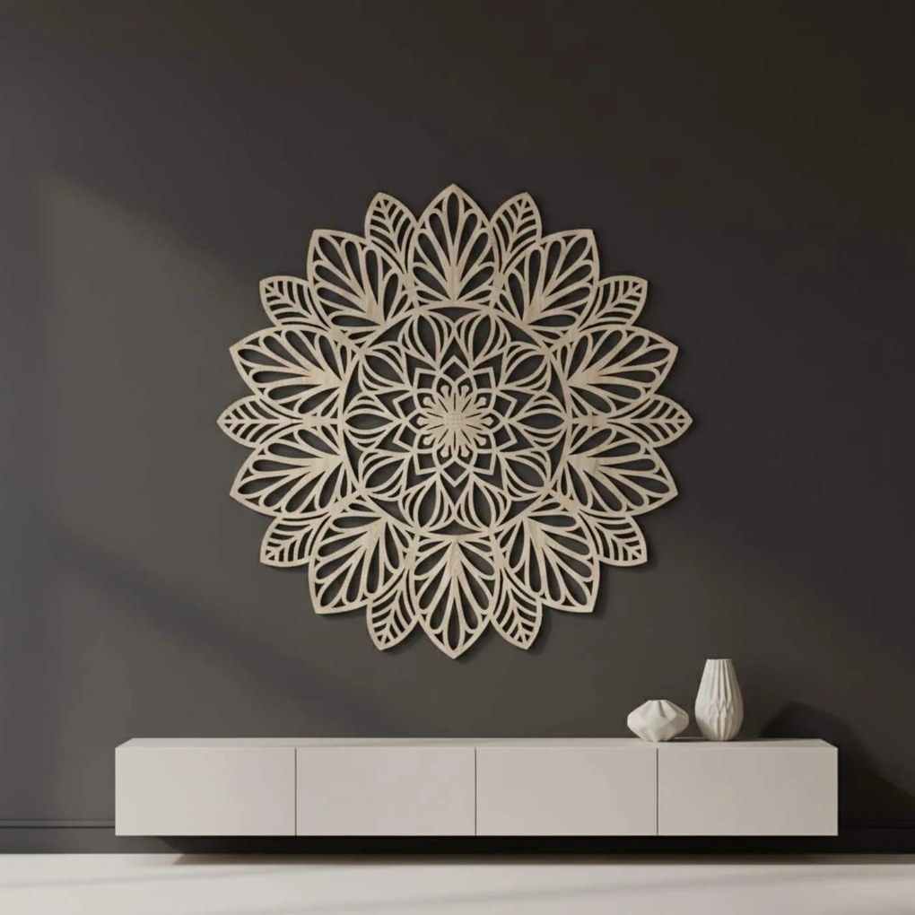 SENTOP | Mandala Kvet života z dreva - Symbol harmóniu pre váš domov | SENTOP HDF0255