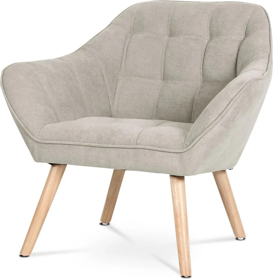 Relaxačné kreslo ASPO — masív, látka, sivohnedá