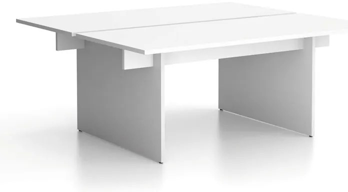 Stôl double SOLID, 180x165 cm, biela