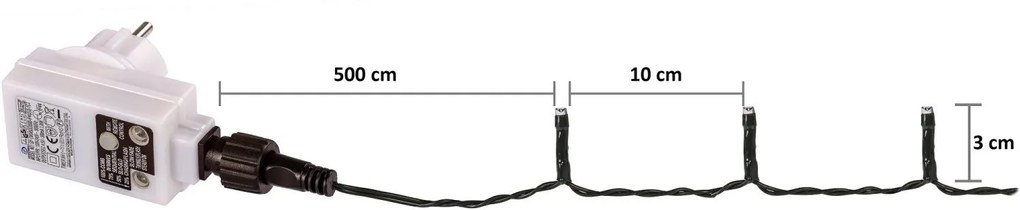 VOLTRONIC Vianočná reťaz 40 m, 400 LED, farebná