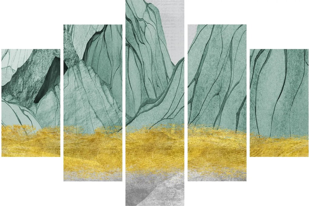 Obraz - Smaragdové hory N⁰1 (150x105 cm)
