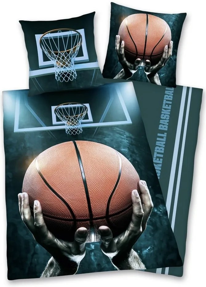 Herding Bavlnené obliečky Basketball, 140 x 200 cm, 70 x 90 cm