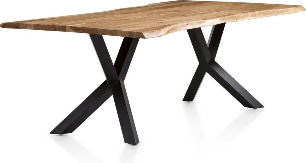 XXXLutz JEDÁLENSKÝ STÔL, akácia, prírodná farba, čierna, 240/110/76,5 cm P & B - Stoly - 001769018127