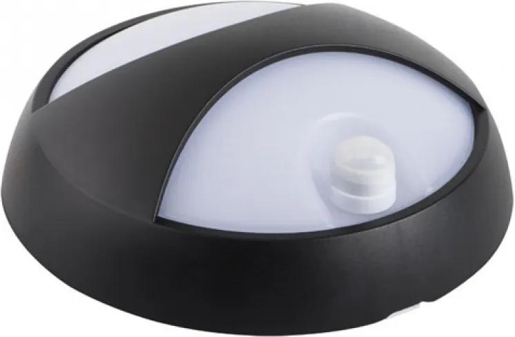Kanlux Elner LED 27562 vonkajšie nástenné svietidlá s čidlom pohybu  čierny   plast   LED SMD   360 lm  IP44