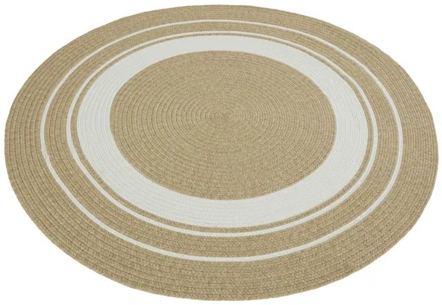 Koberec Hanse Home Braided Trenzado krémový / béžový kruh