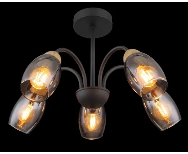 Globo 60297-5D - Luster na tyči GERLY 5xE14/25W/230V