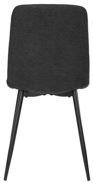 BONTEC Jedálenská stolička, čierna, látka, CT-283 BK2 Farba: Šedá