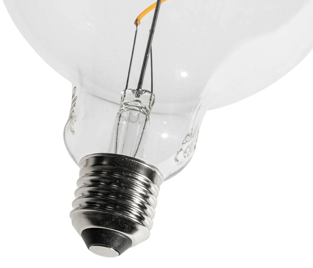 Sada 5 stmievateľných LED žiaroviek E27 so špirálovým vláknom G125 4W 270 lm 2700K
