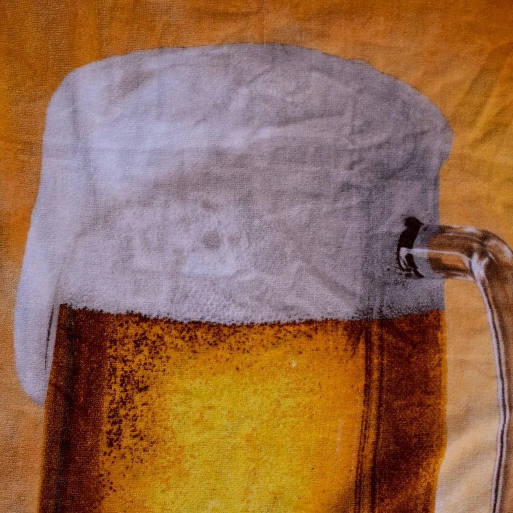 Jerry Fabrics Osuška s potlačou - Pivo | 70 x 140 cm