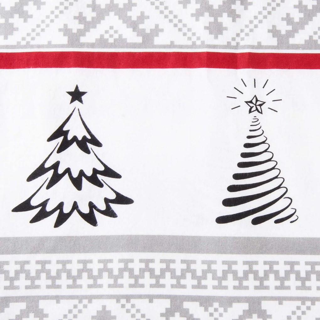 VIANOČNÉ FLANELOVÉ OBLIEČKY FLANELOVE 160X200 CM, 2KS 70X80 CM VZOROVANÉ