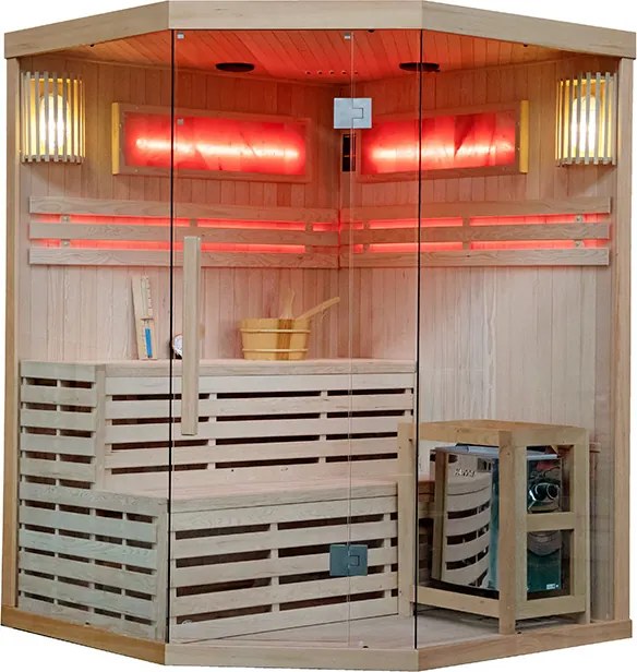 BPS-koupelny Fínska sauna Relax HYD-3948 180x180, 5-6 osôb