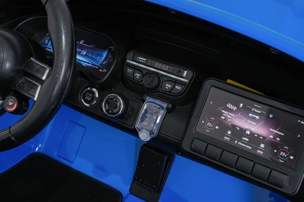 Ramiz Mercedes-Benz GT63 AMG elektrické autíčko pre deti modré