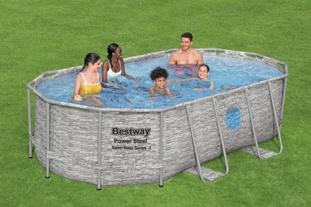 BESTWAY Bazén 427 cm x 250 cm x 100 cm Power Steel Swim Bestway- 56714