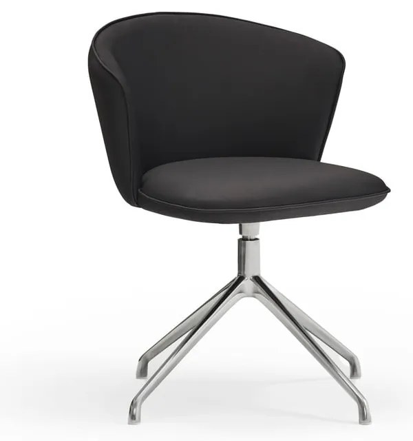 Čierne čalúnené jedálenské kreslá v súprave 2 ks Add – Teulat