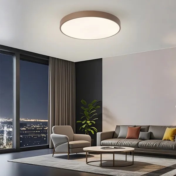 Brilagi - LED stmievateľné stropné svietidlo POOL LED/60W/230V 3000-6000K 60 cm hnedé + diaľkové ovládanie