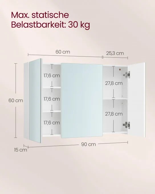 Zrkadlová skrinka BBK032W01