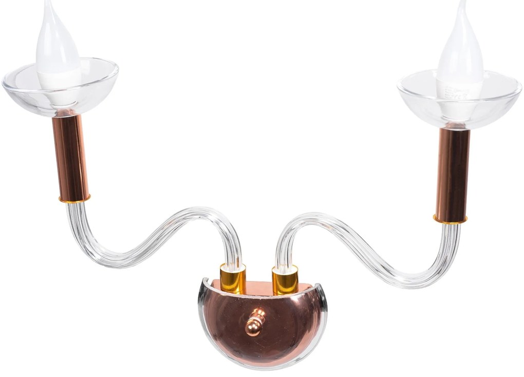 Nástenná lampa Kinkiet Decor I biela/zlatá