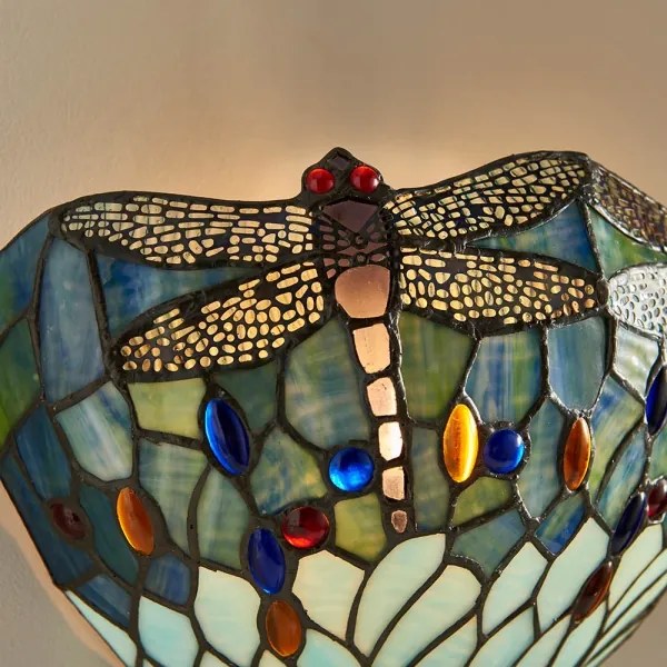 Endon 64102 - Nástenné svietidlo Tiffany DRAGONFLY 1xE14/40W/230V
