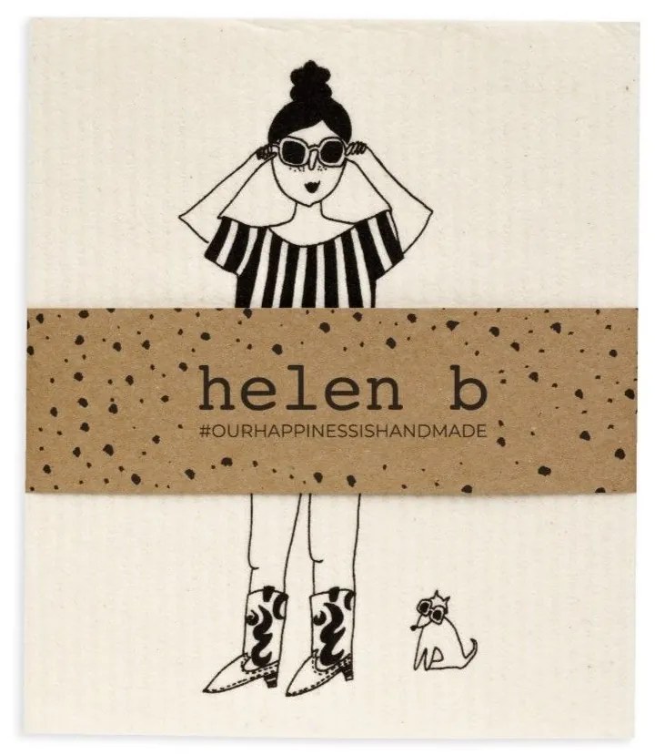 helen b Prírodná hubová utierka Cowboy Girl / virginie / the big cake – 2 ks