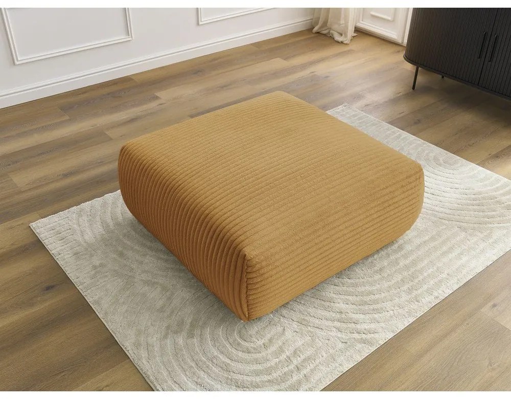 Menčestrová podnožka v horčicovej farbe Lucien – Bobochic Paris