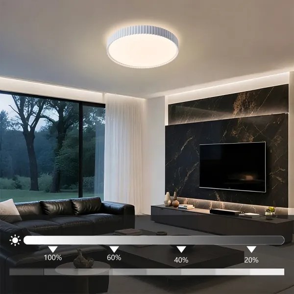 Brilagi - stmievateľné LED stropné svietidlo CORVO LED/54W/230V 3000-6000K biela priemer 40 cm +DO