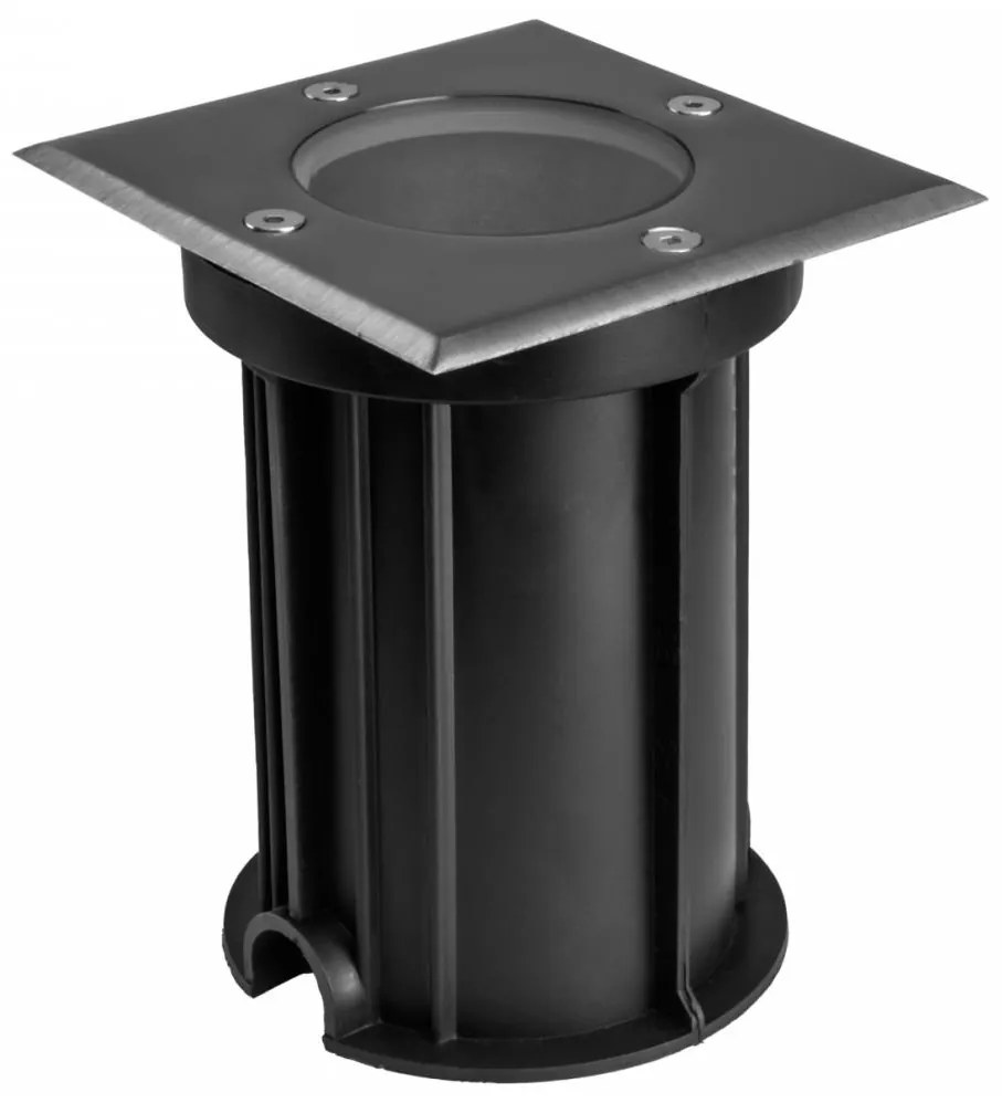 Vonkajšie nájazdové svietidlo LUKKA CONNECT 1xGU10/4W/230V IP67 matný chróm hranatý