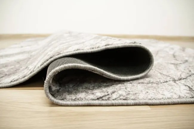 Metrážny koberec Aqua Marble 19 mramor sivý